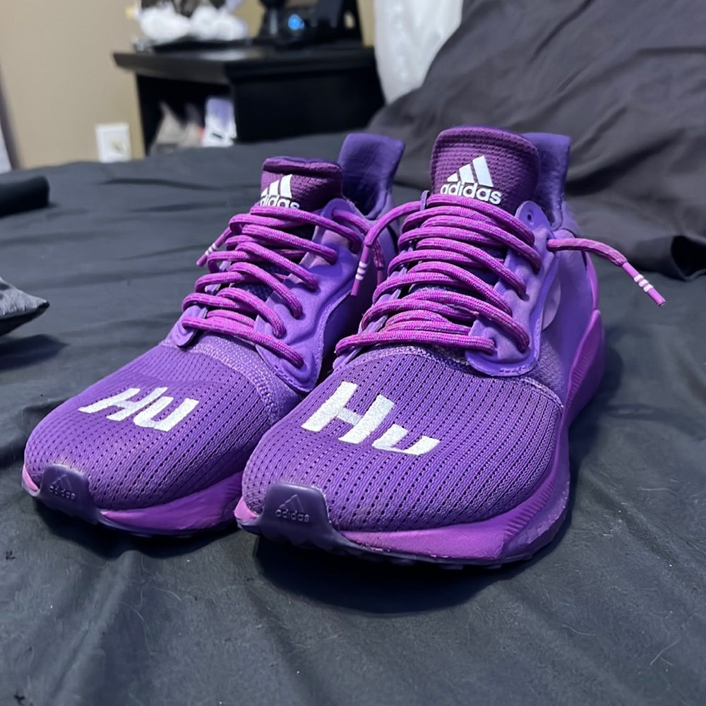 Adidas Human Races: Purple Mens Athletic Shoes